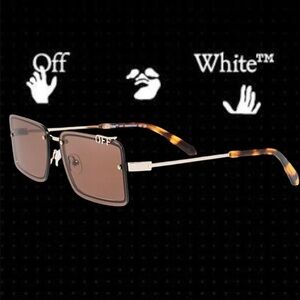 OFF-WHITE Full Lense Sunglasses TAMPA with Logo Detail